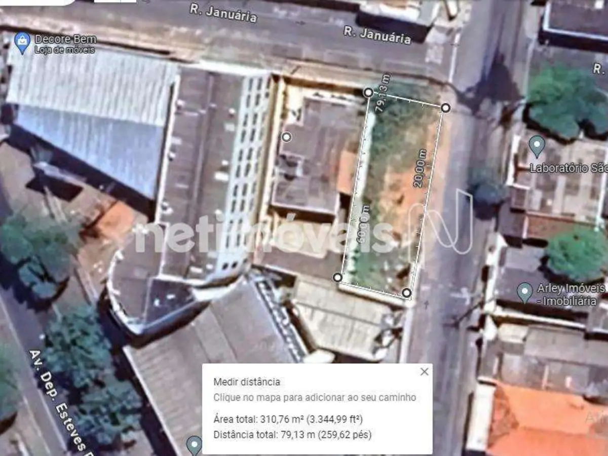 Lote para Venda com área de 310 m² no bairro Centro